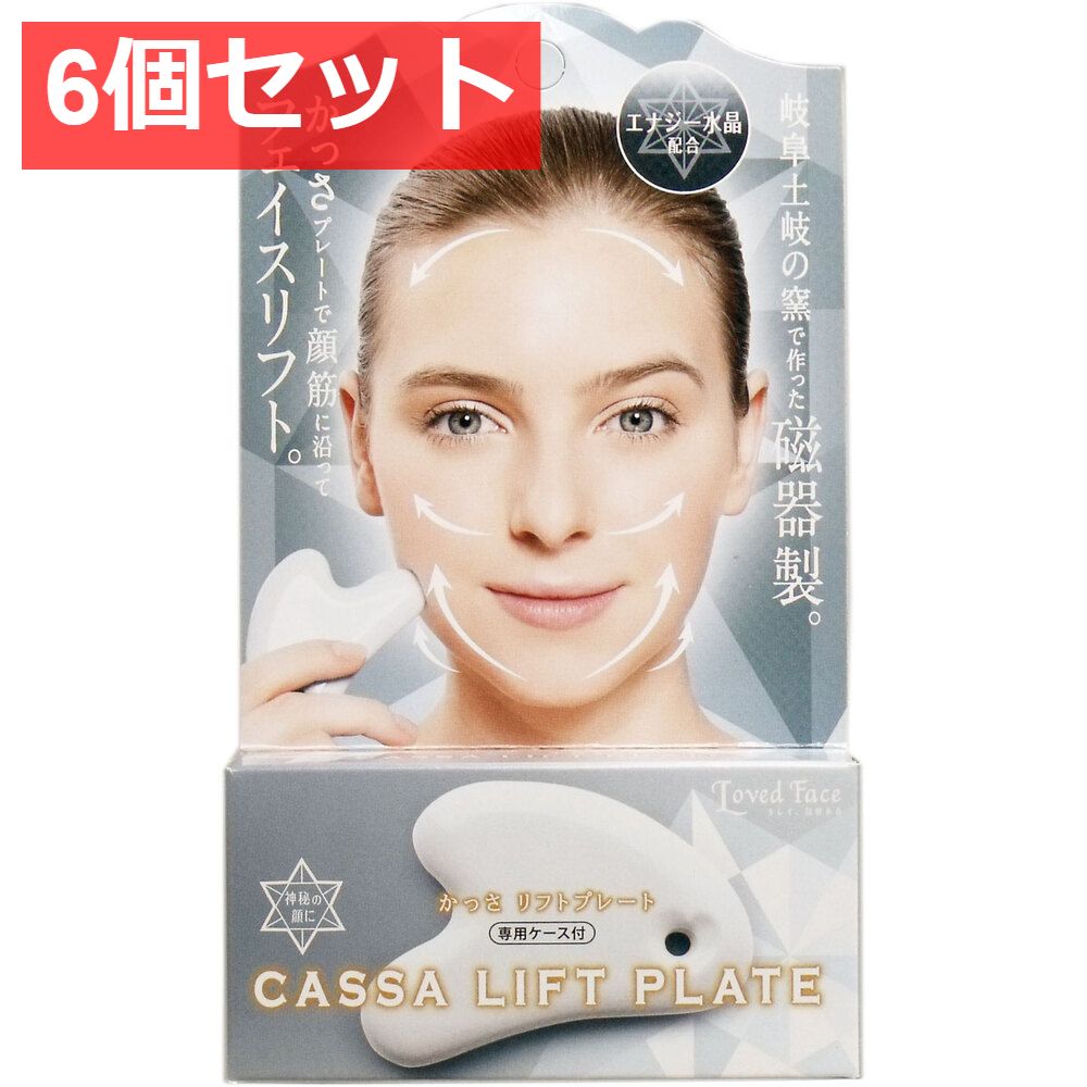 6個セット かっさ リフトプレート 水晶 専用ケース付