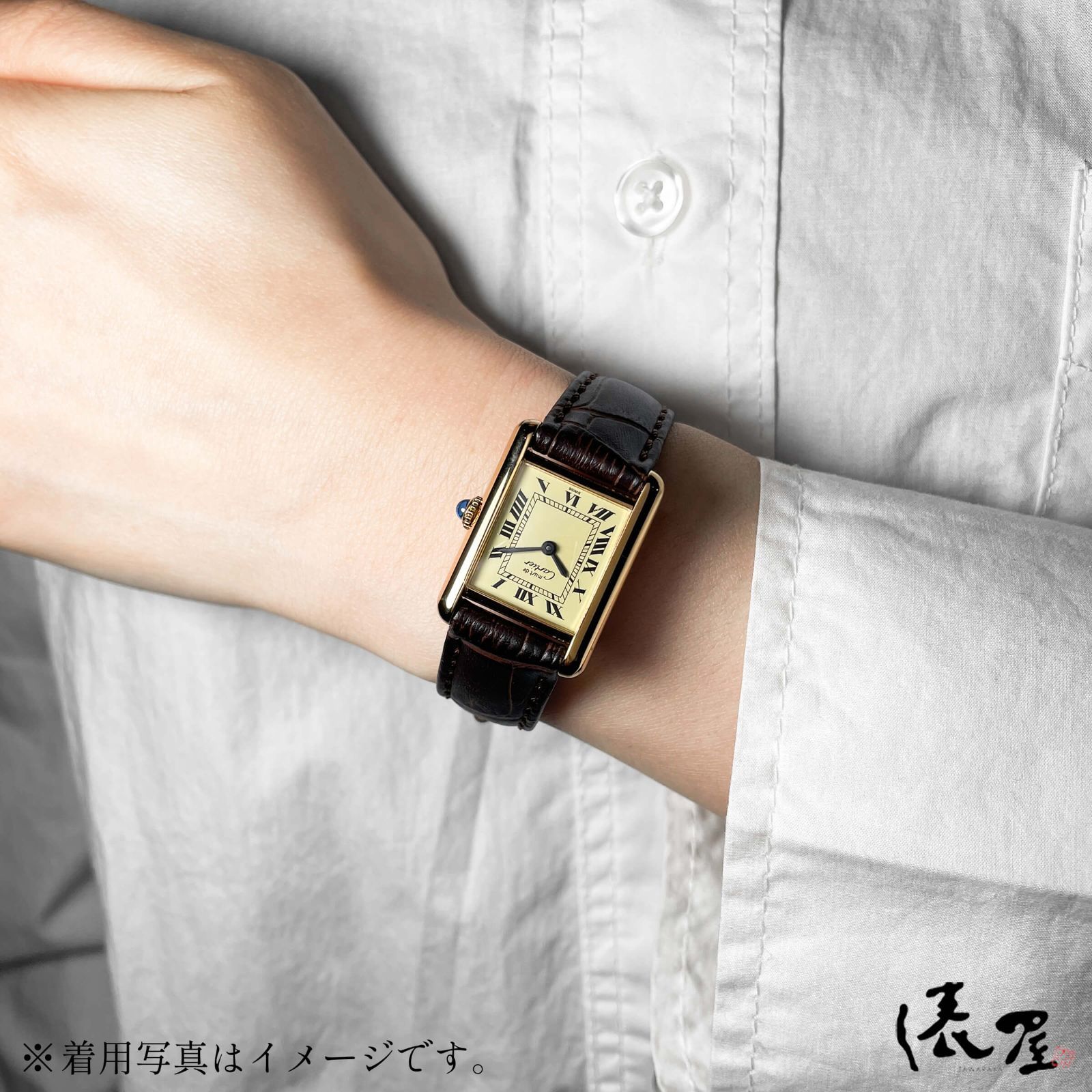 【OH済/仕上済】カルティエ マストタンク SM 手巻き式 極美品 レディース ヴィンテージ Cartier 時計 腕時計 中古【送料無料】