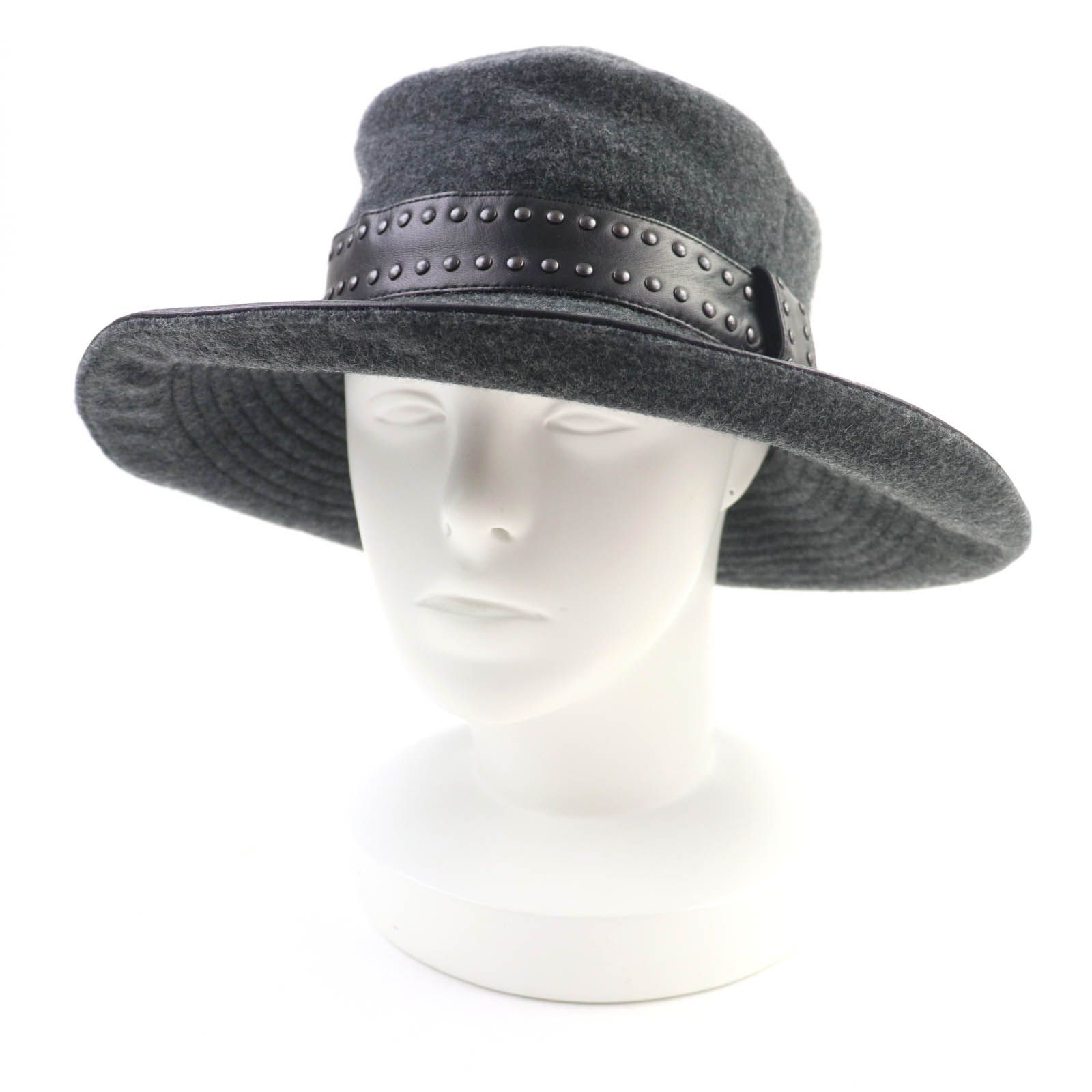 極美品　エルメス　ベレー帽　カシミヤ　100% グレー　57 極美品 エルメス ベレー帽 カシミヤ 100% グレー 57 極美品