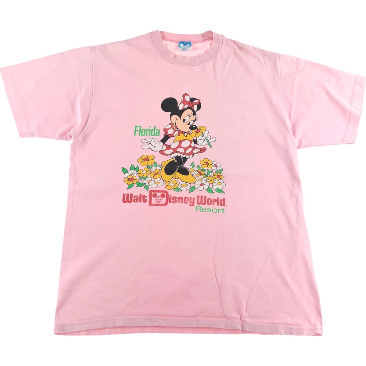 古着 80年代 ディズニー DISNEY MINNIE MOUSE ミニーマウス キャラクタープリントTシャツ レディースXL相当 ヴィンテージ|eaa548476
