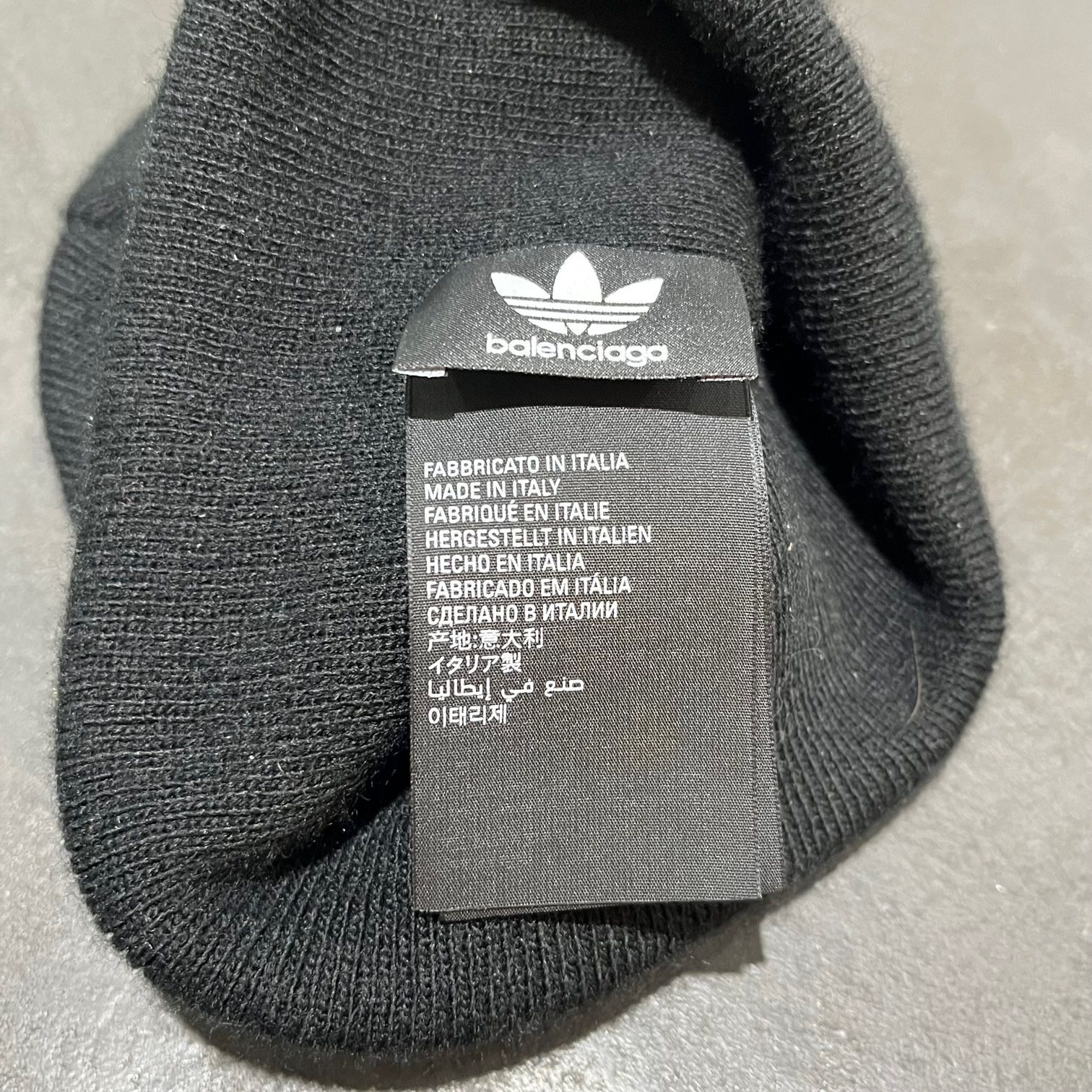 国内正規 BALENCIAGA ×adidas Logo Beanie ロゴビーニー 帽子 ニット帽