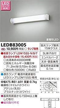 【中古】【非常に良い】東芝ライテック 電源内蔵直管形LEDブラケット ミラー灯 15W ランプ別売 w17b8b5