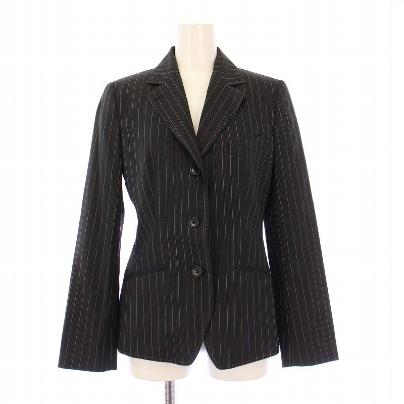 ポールスミス［40］パンツスーツ セットアップ ウール ブラック ストレート ポールスミス ブラック Paul Smith BLACK セットアップ