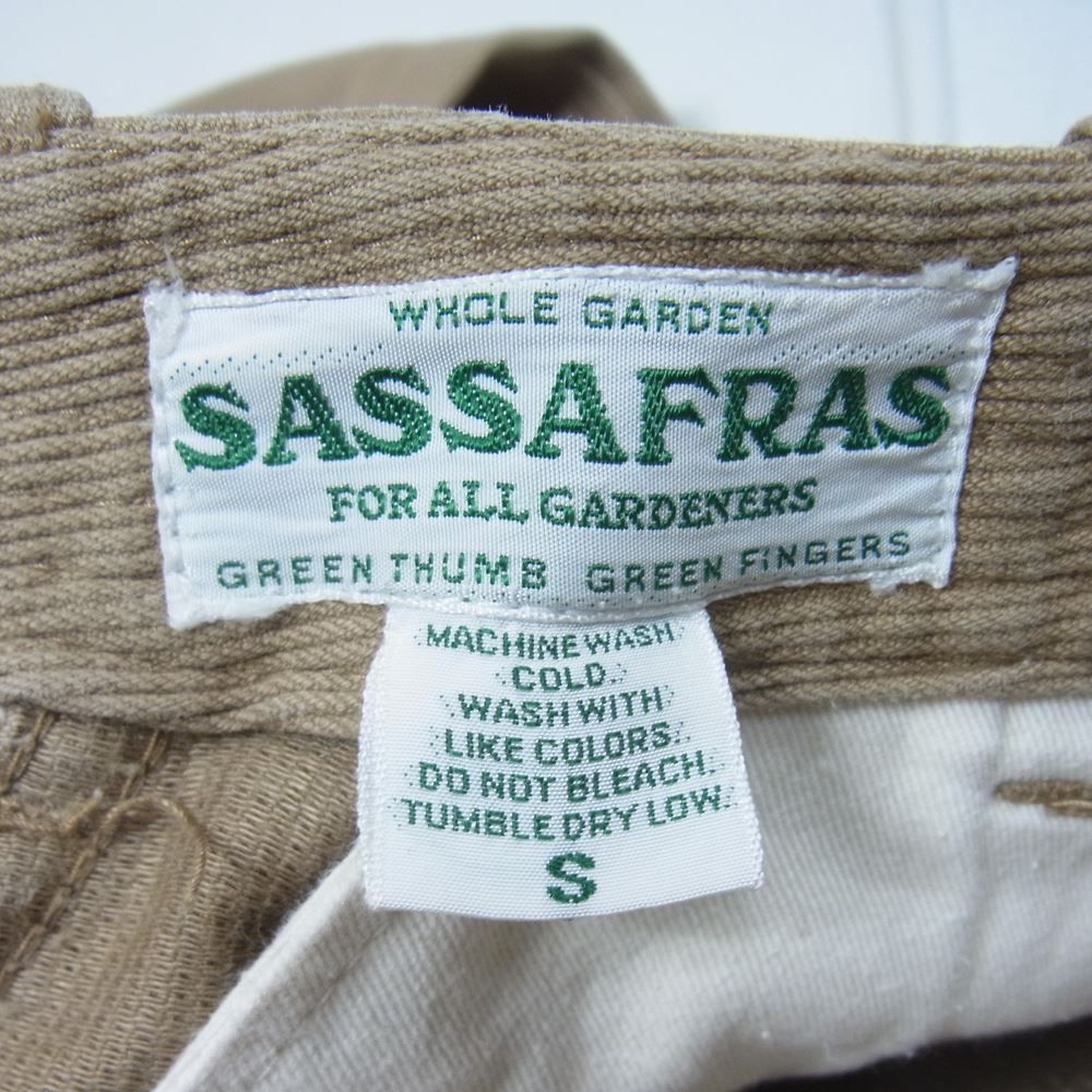 SASAFRAS ササフラス Fall Leaf Pants チノパン 無地 コットン