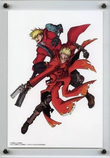 【税込】 中古】セル画・原画 付属品付)トライガン 内藤泰弘先生 アクリル その他