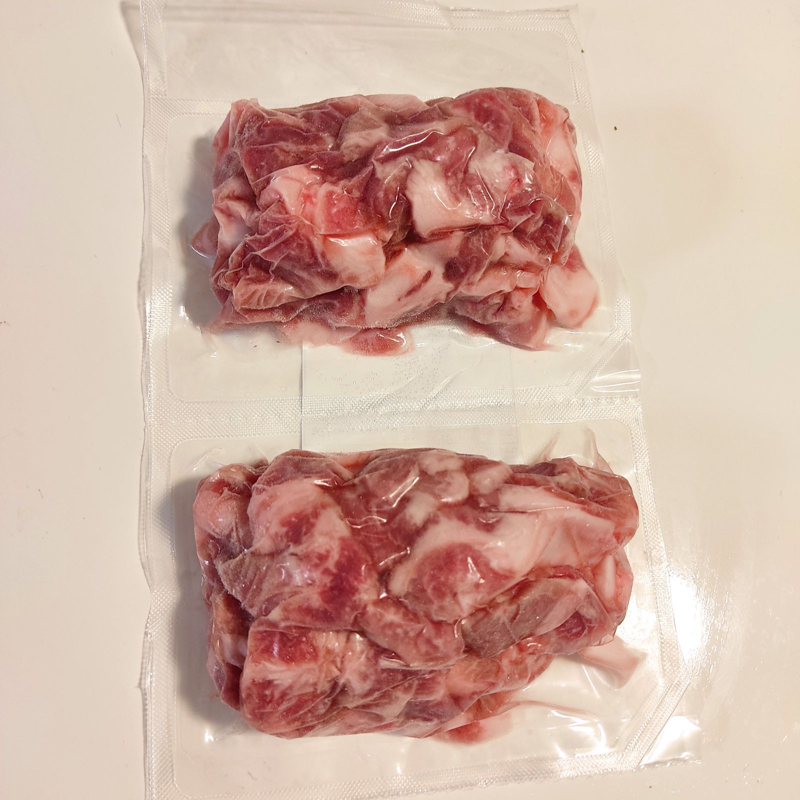国産 豚肉 かしら 1kg (4パック) 肉 豚 こま 切り落とし　冷凍品-1