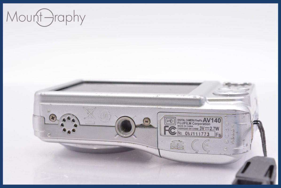 【美品動作確認済み】FUJIFILM FINEPIX AV140 単三電池 ☆極上美品☆ 富士フィルム FUJIFILM FinePix AV140 3x 単三電池