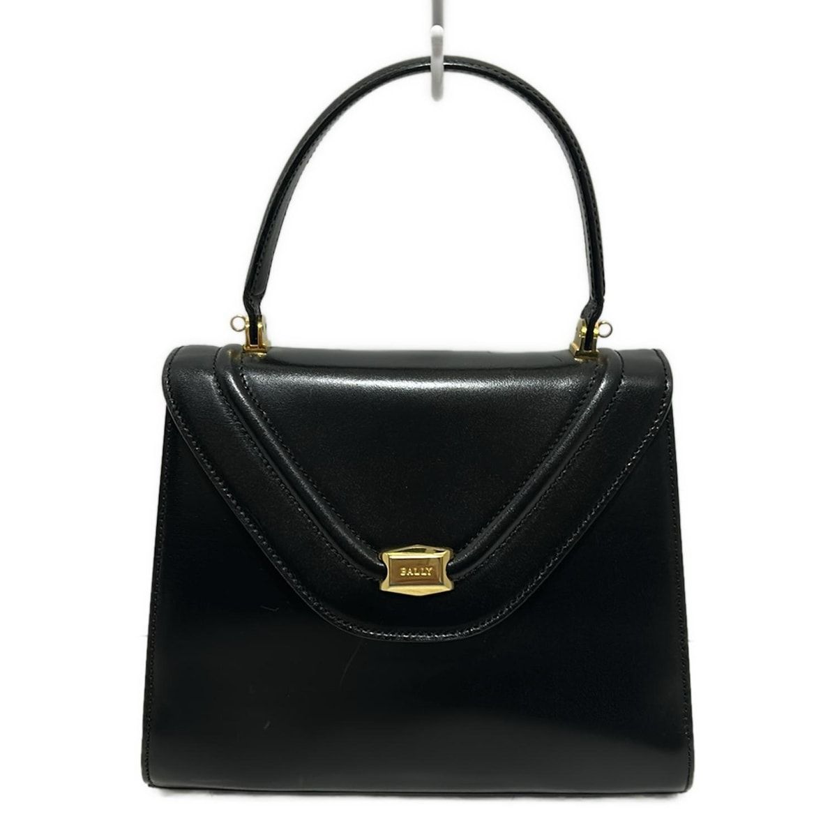 BALLY　バリー　Bロゴ　ハンドバッグ　フォーマル 黒 BALLY(バリー) ハンドバッグ - 黒 レザー - メルカリ