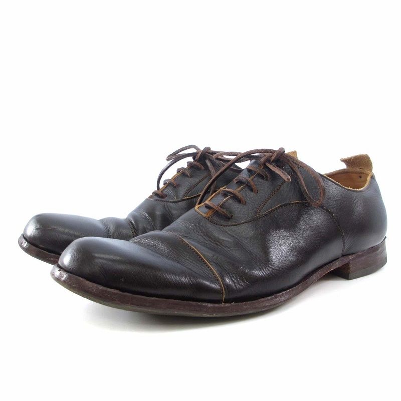 ポールハーデン Paul Harnden Shoemakers ビジネスシューズ レザーシューズ 革靴 ストレートチップ 本革 vibram  ビブラムソール 茶 ブラウン 9 29-29.5cm位