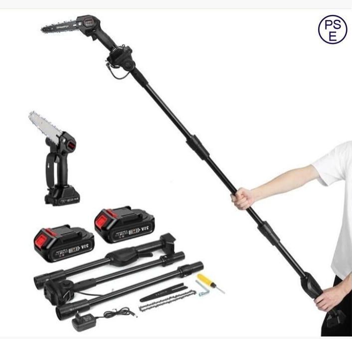高枝切りチェーンソー 高枝切り電動チェーンソー 充電式ポールチェーンソー 最大長さ185CM 高硬度チェーン ハイパワー バッテリー