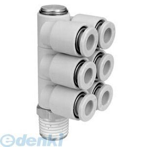 【新品・７営業日以内発送】ＳＭＣ KQ2ZT08-03AS 【10個入】ワンタッチ管継手 トリプルブランチユニバーサルエルボ KQ2ZT0803AS【沖縄離島販売】