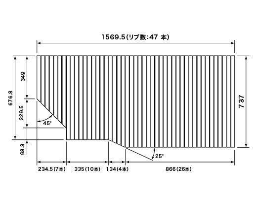 RLFK74MF1KKLC Panasonic パナソニック 巻きフタ フックなし 風呂フタ RLFK74MF1KLEDで納品