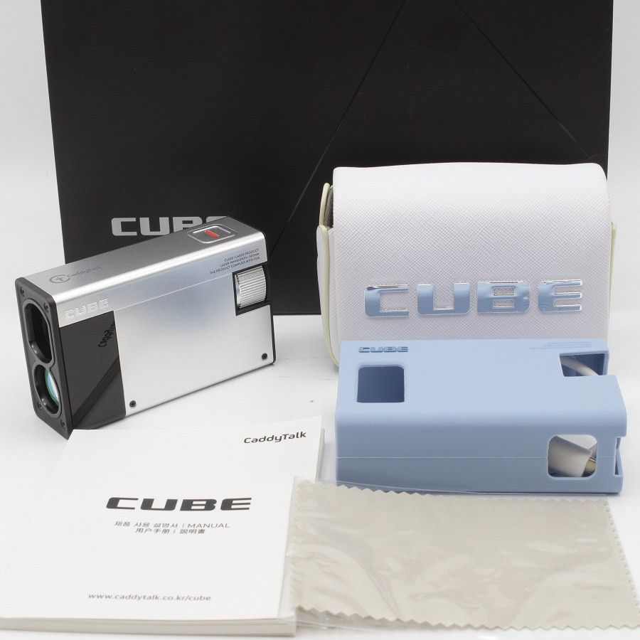 CaddyTalk CUBE レトロシルバー ゴルフ用レーザー距離計