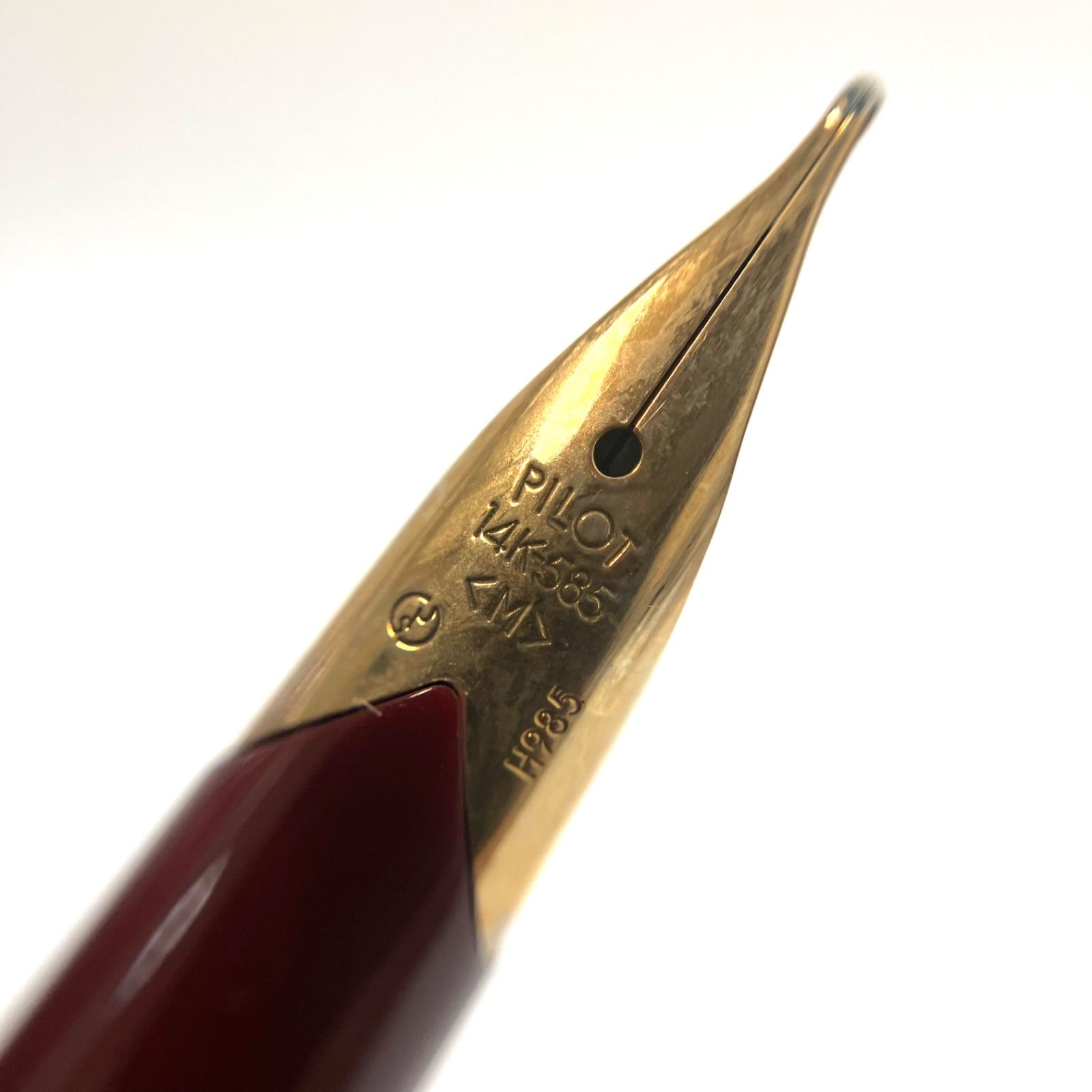 PILOT 赤 14k 万年筆 パイロット 14K 14金 万年筆 シャーペン レディ 赤 セット 廃盤