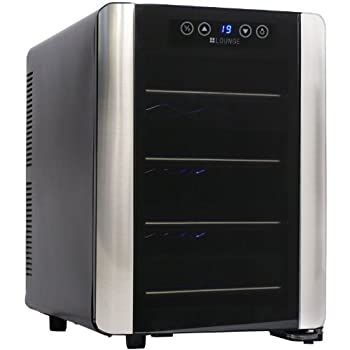 LOUNGE ラウンジ ワインセラー LNE-W2312B ブラック 12本収納 Amazon.co.jp: +LOUNGE 12本収納ワインセラー LNE-W2312B