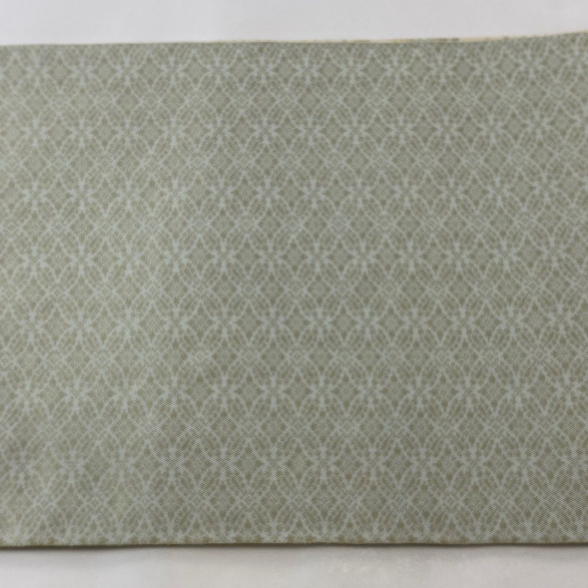 袋帯 美品 逸品 立涌に桐文様 輪奈織 金糸 灰緑 全通 正絹