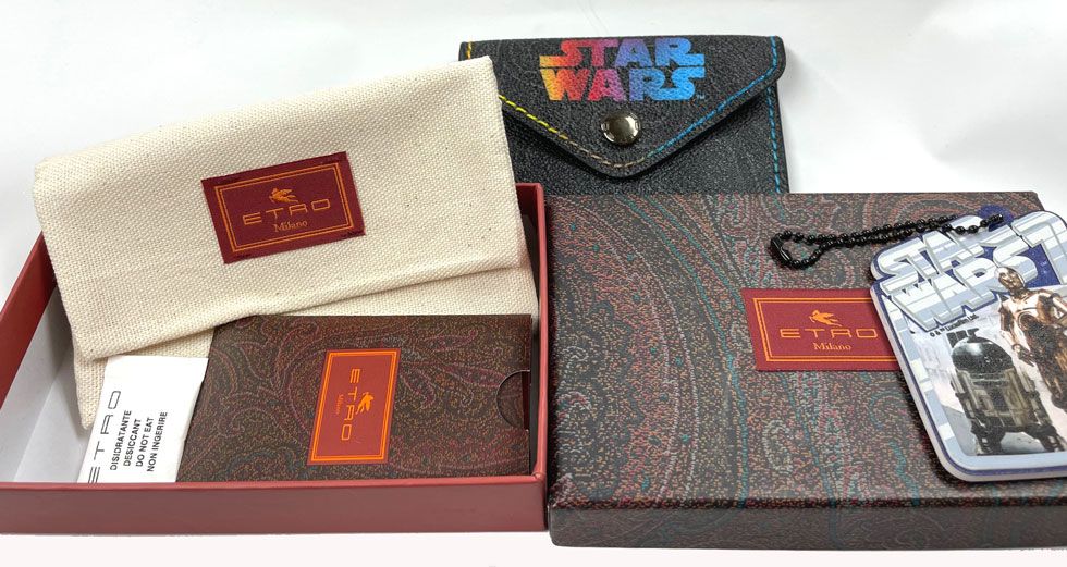 新品同様 エトロ ETRO スターウォーズ カードケース STAR WARS library