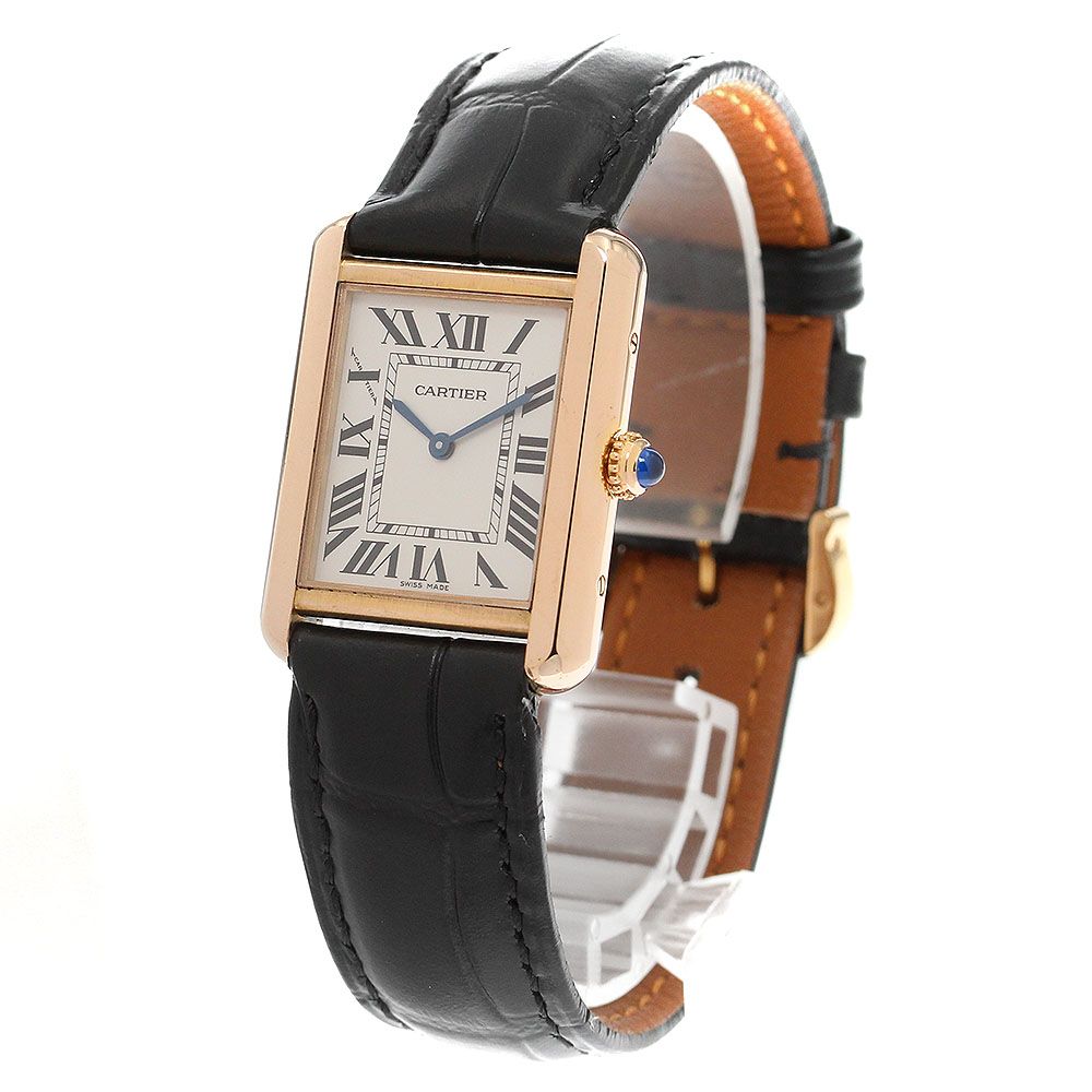 カルティエ CARTIER W5200024 タンクソロSM クォーツ レディース良品_