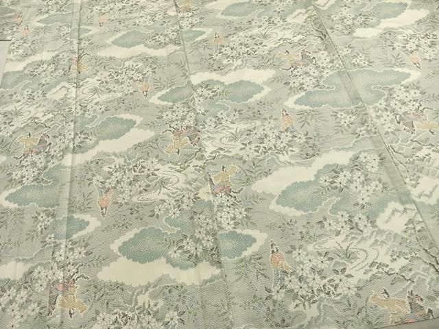 単衣 風景人物文