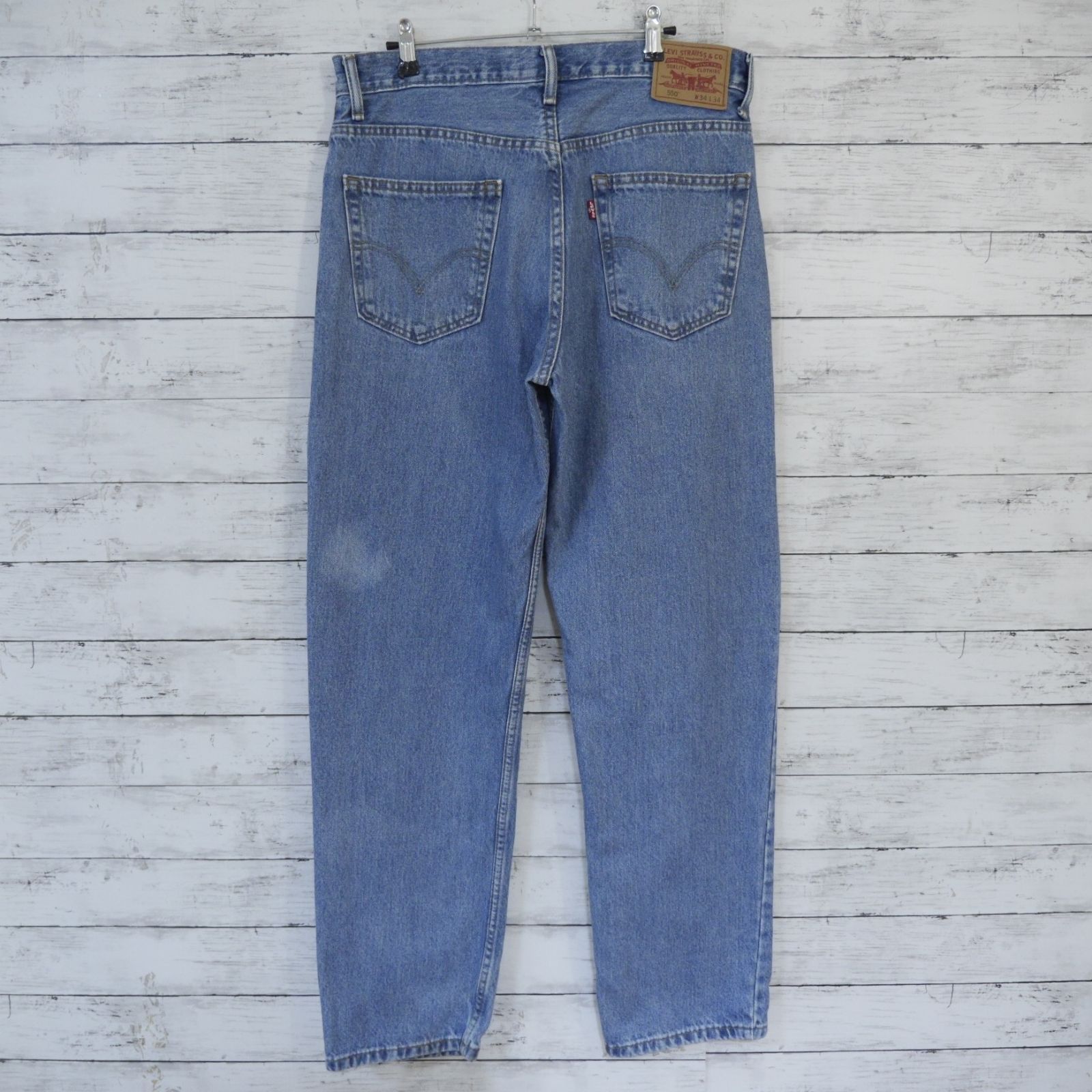 Levi's 550 Relaxed W34 L30 デニムパンツ 90s メキシコ製 Levi'sリーバイス 550 ブラック デニムパンツ
