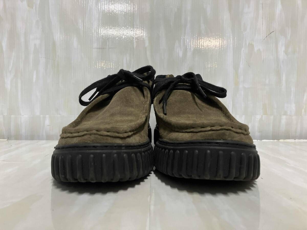Clarks Torhill Hi 26173595 モカシン トーヒルハイ スエード オリーブグリーン 26.5cm