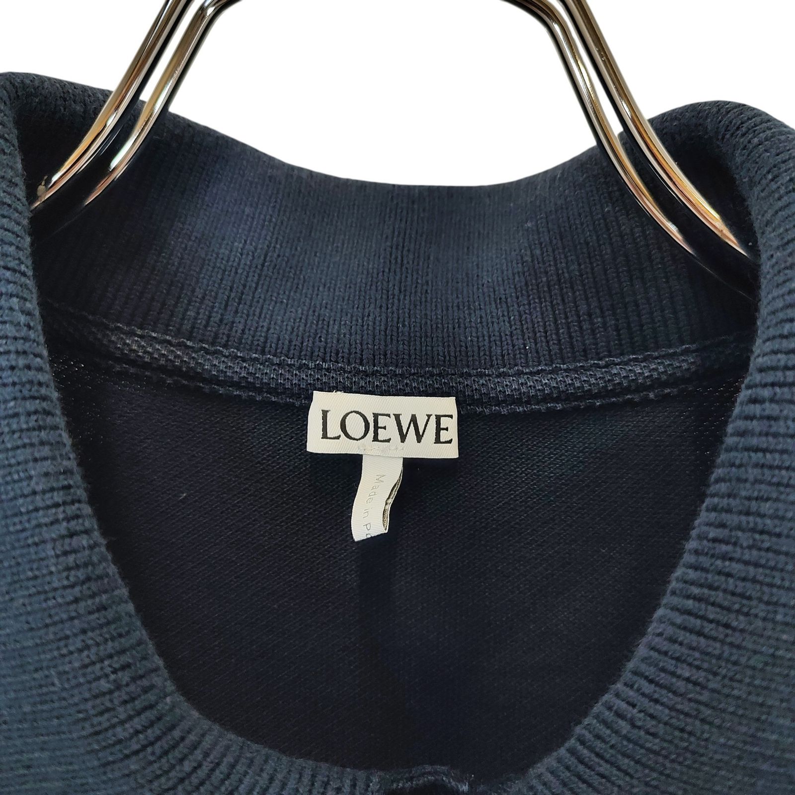 LOEWE ネイビー ポロシャツ LOEWE ロエベ アナグラム刺繍 ポロシャツ H526Y23X61 XL