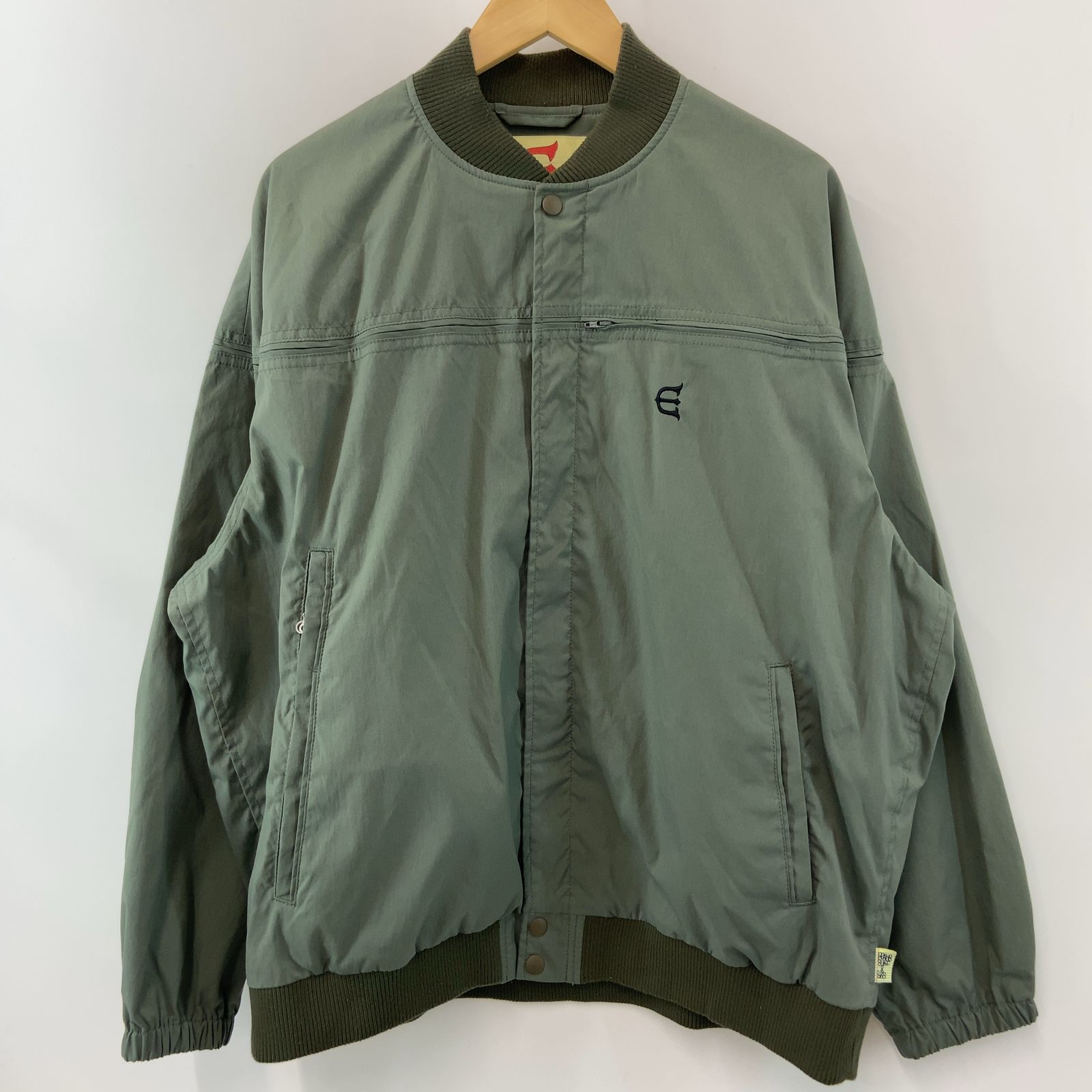 【Evisen skateboards エビセンスケートボード】【BEAMS×SSZ/EVIRBY JACKET/L/ポリエステル/カーキ】