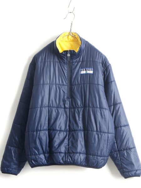90s □ POLO ポロスポーツ ラルフローレン 中綿 ナイロン リバーシブル