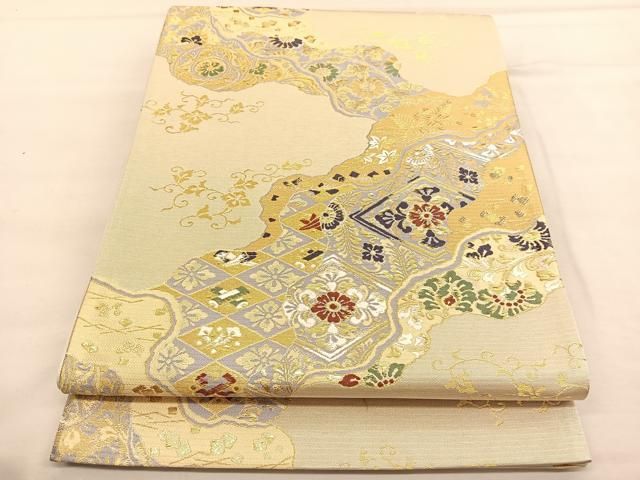 平和屋着物▽道長コート　スリーシーズン　春夏秋　塵除け　紗　抽象文　正絹　逸品　CAAT7290vp 平和屋着物▽道長コート スリーシーズン 春夏秋 塵除け 紗 抽象文