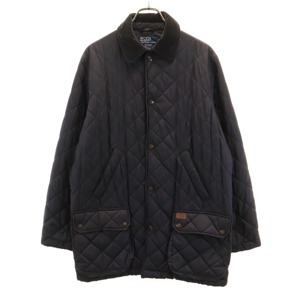 ポロバイラルフローレン キルティングジャケット S チャコールグレー Polo by Ralph Lauren 襟コーデュロイ メンズ