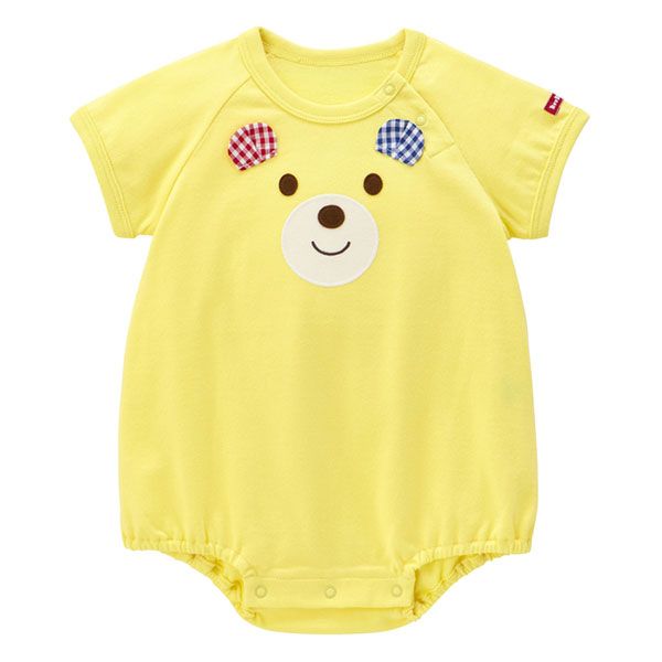 ミキハウス ホットビスケッツ mikihouse 箱入り ギフトセット ボディシャツ スタイ BOX付き 70 cm 黄 04