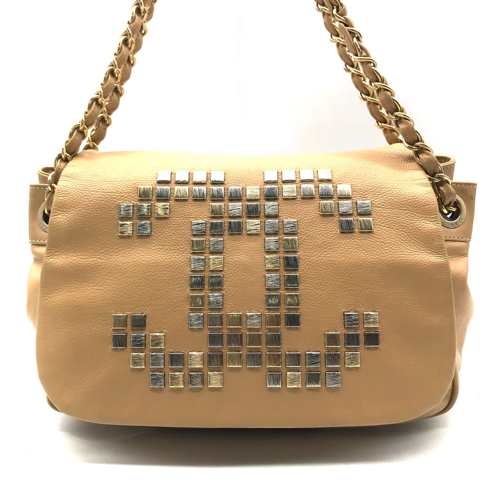 良品 シャネル CHANEL ロゴ チェーン ショルダーバッグ