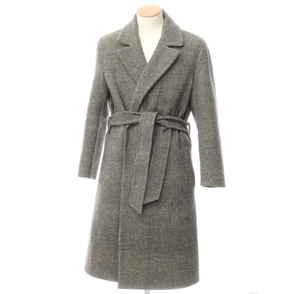 CARUSO カルーゾ グレンチェック ウール チェスターコート（中古 