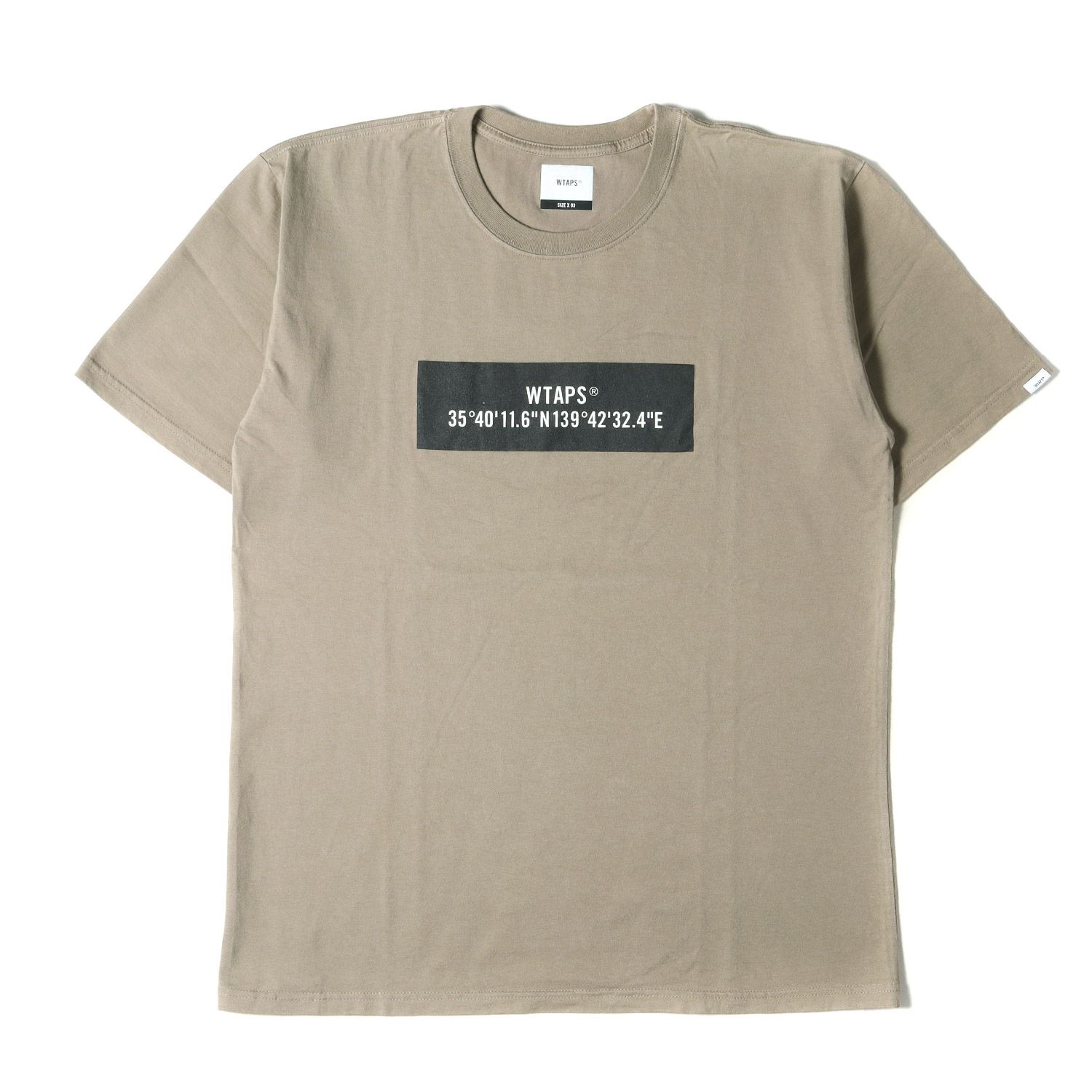 WTAPS ダブルタップス Tシャツ サイズ:L 20SS GPS ボックスロゴ クルー 