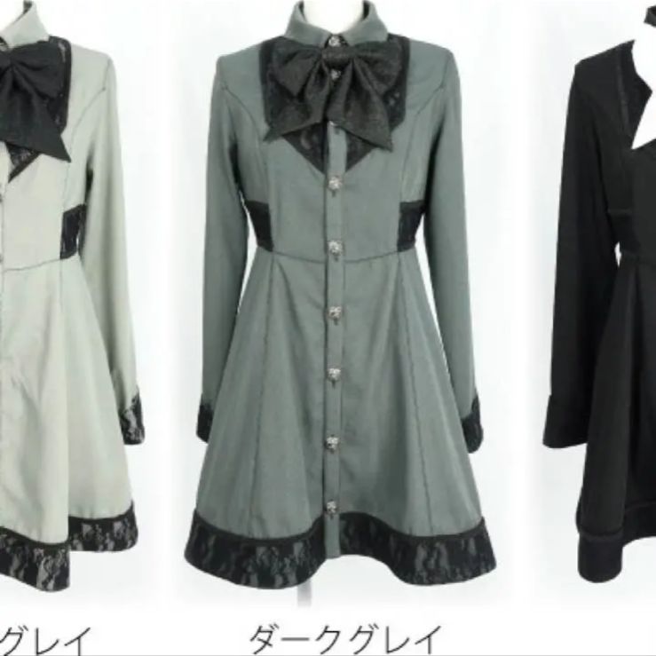 ALGONQUINS ジャガードレースリボンオールドスクールワンピース - メルカリ 