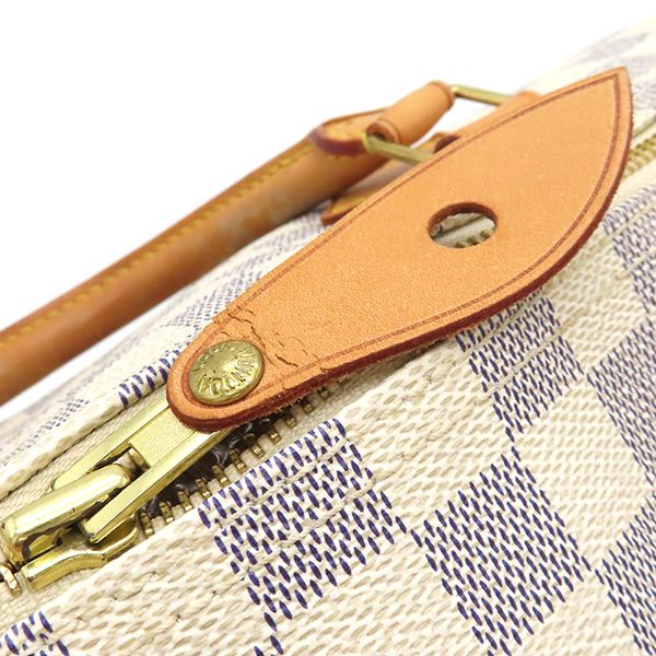 ルイヴィトン LOUIS VUITTON ハンドバッグ スピーディ30 ダミエアズールキャンバス ダミエアズール ゴールド金具 白 ボストン 鍵 パドロック N41533 DU4047 DECORATOM_COM_BR
