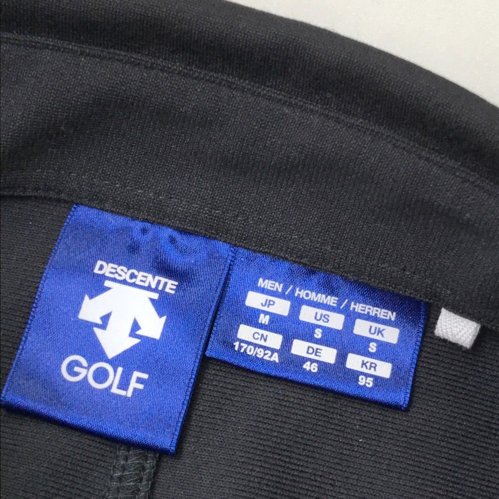 サイズ：M DESCENTE GOLF デサントゴルフ 長袖ポロシャツ
