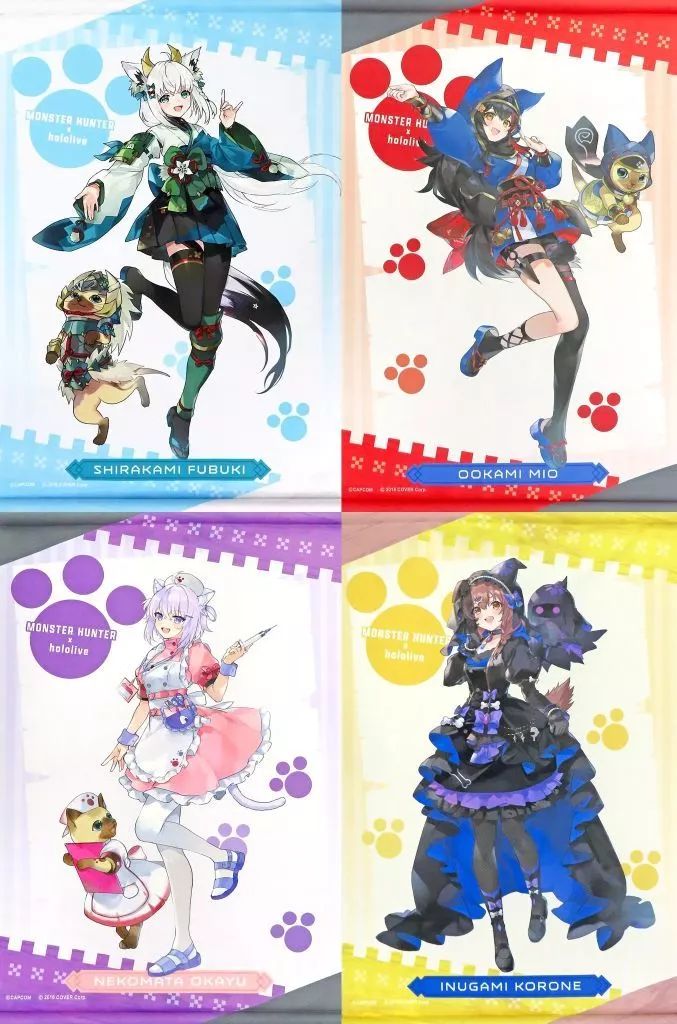 中古】タペストリー 全4種セット タペストリー 「バーチャルYouTuber 