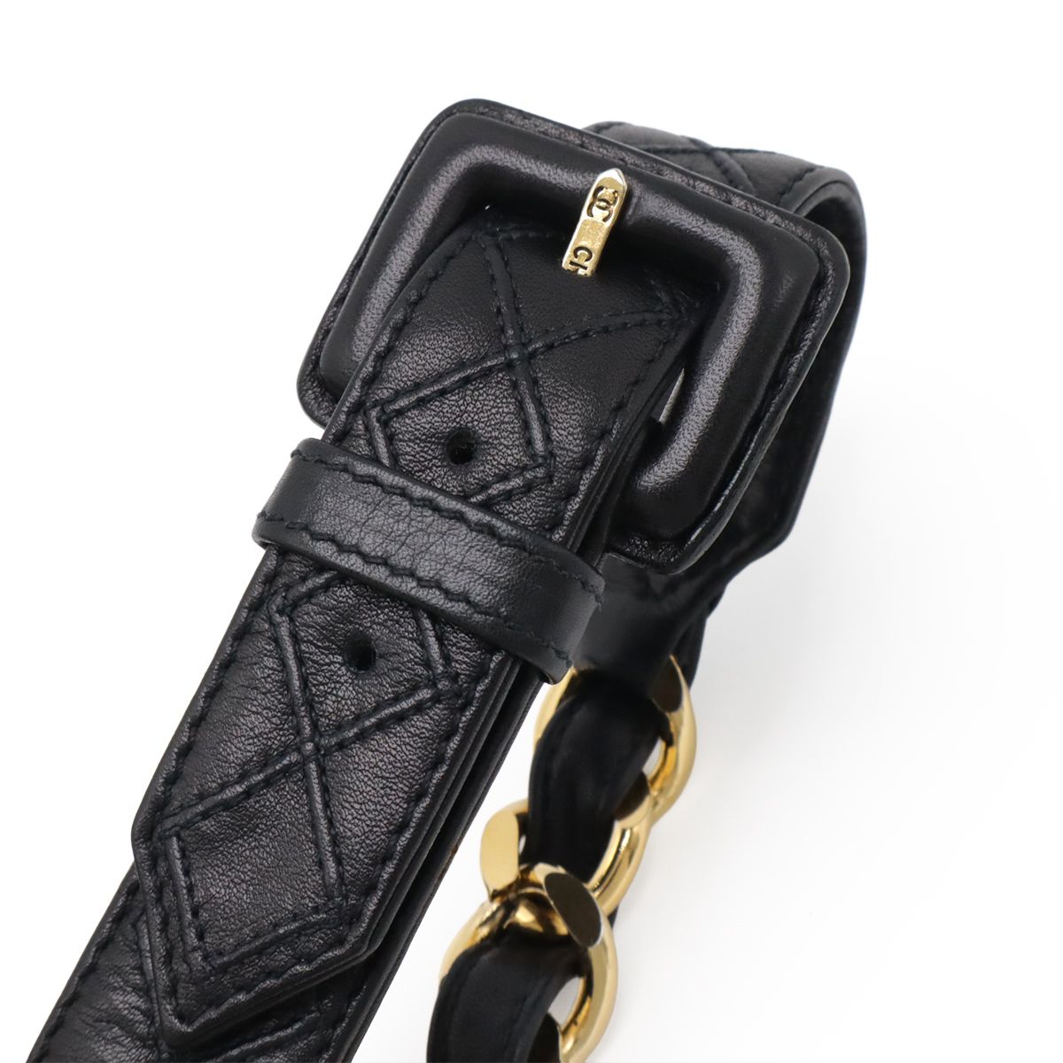 美品 シャネル レザー ベルト ブラック マトラッセ 楽天市場】【シャネル】Chanel B24V ココマーク マトラッセ