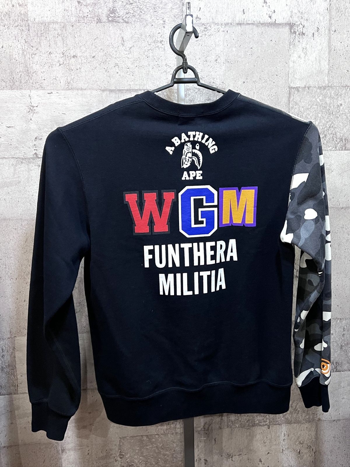 アベイシングエイプ TIGER SHARK COLLECTION クルー スウェット XL メンズ A BATHING APE BAPE サルカモ タイガー シャーク トレーナー