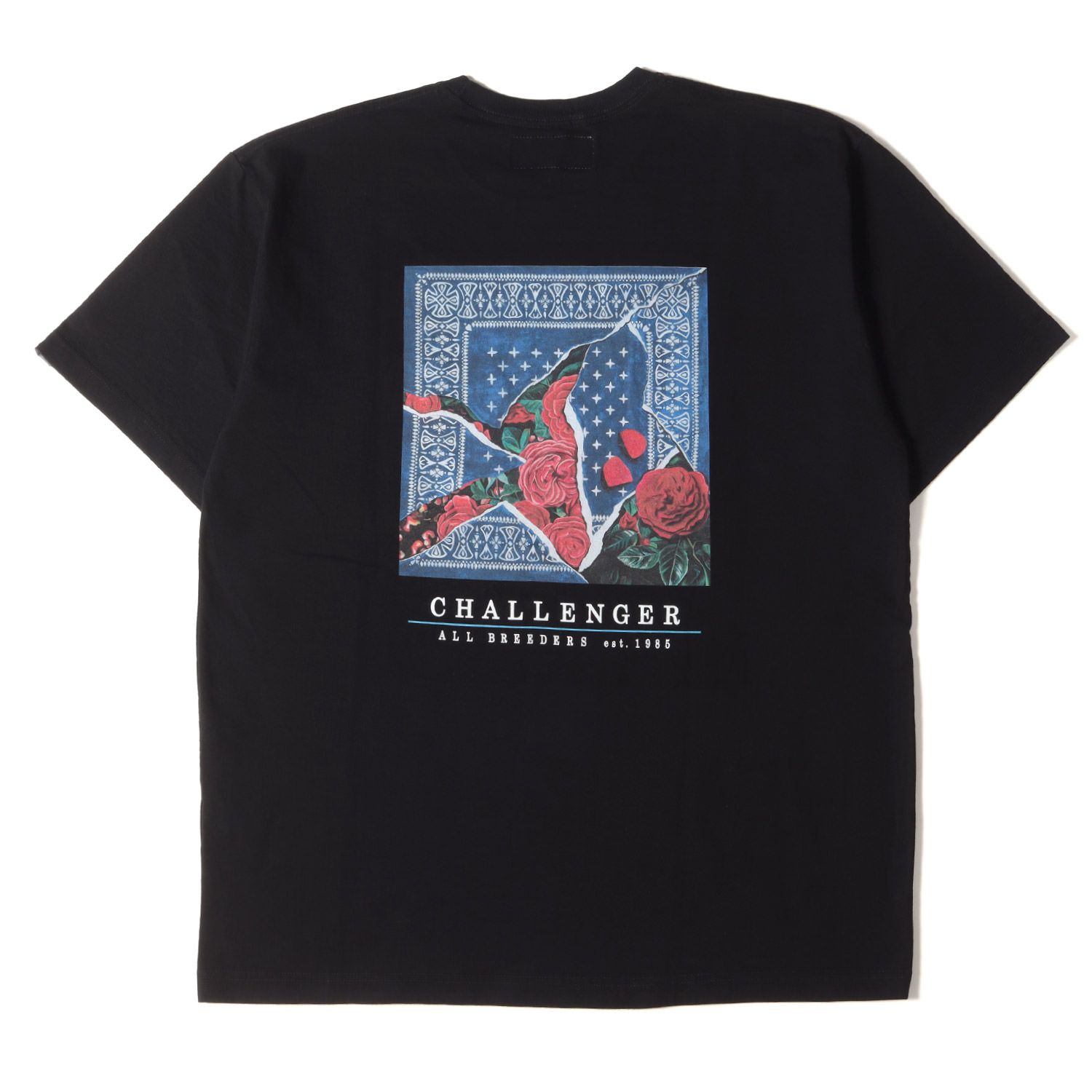 Tシャツ/カットソー(半袖/袖なし)XXL CHALLENGER ROSE BANDANA TEE