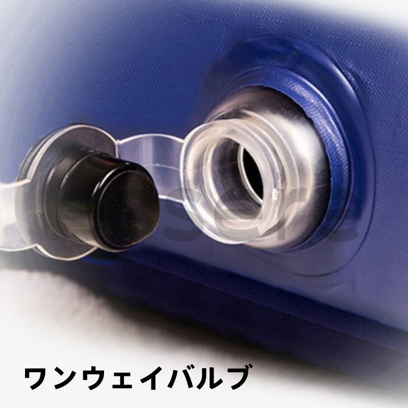 エアーベッド シングル ハイタイプ 折りたたみ キャンプ 簡易ベッド 防災グッズ マット 厚手 軽量 災害 マットレス 防水防潮 空気ポンプ付き 持ち運び便利 簡単収納 ダブル ブルー