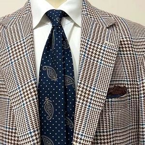 Atto Vannucci ( アットヴァンヌッチ ) ネクタイ ネイビー ドット柄