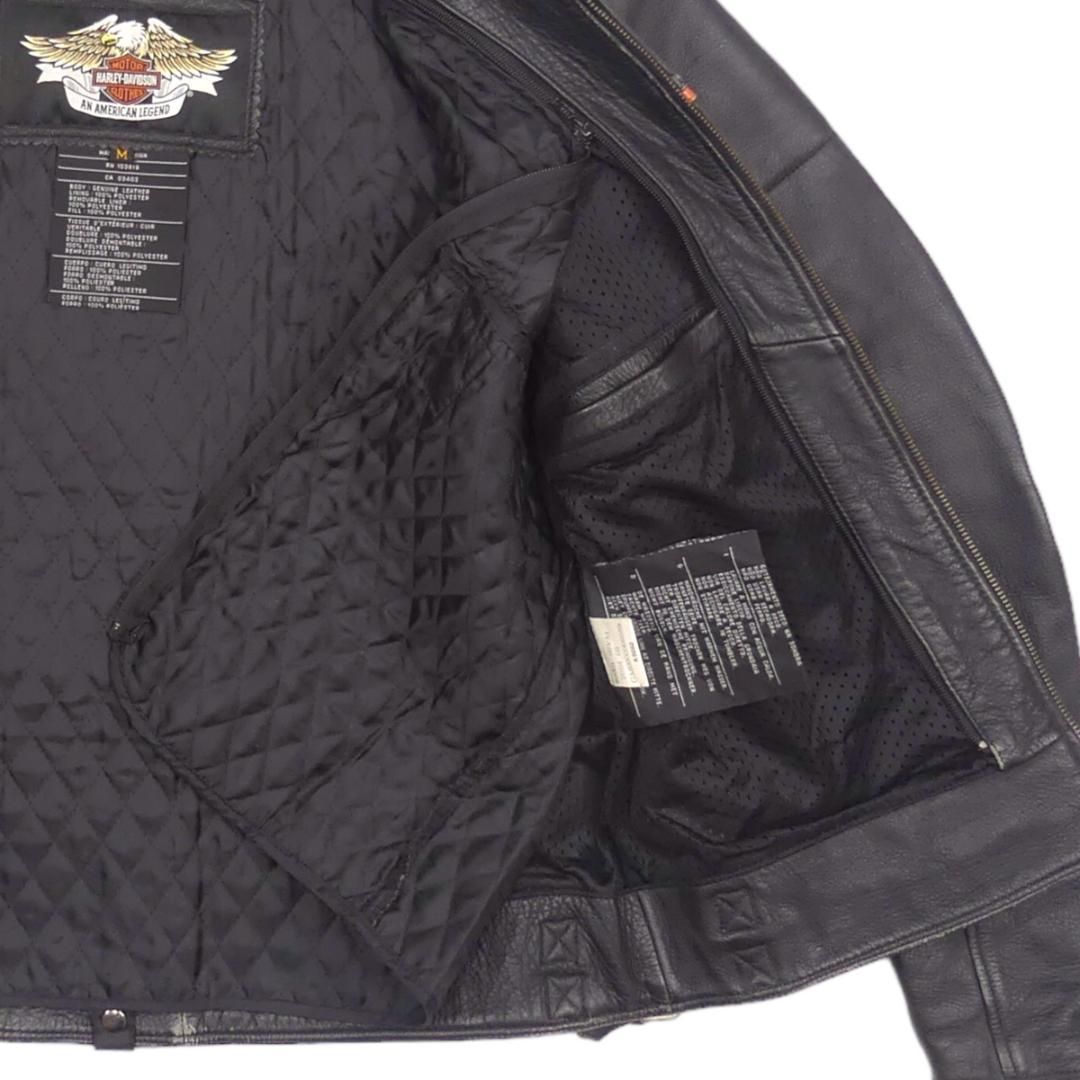 HARLEY-DAVIDSON メッシュライダースジャケット　Mサイズ　レア ハーレーダビッドソン メッシュ ライダースジャケット M 本革