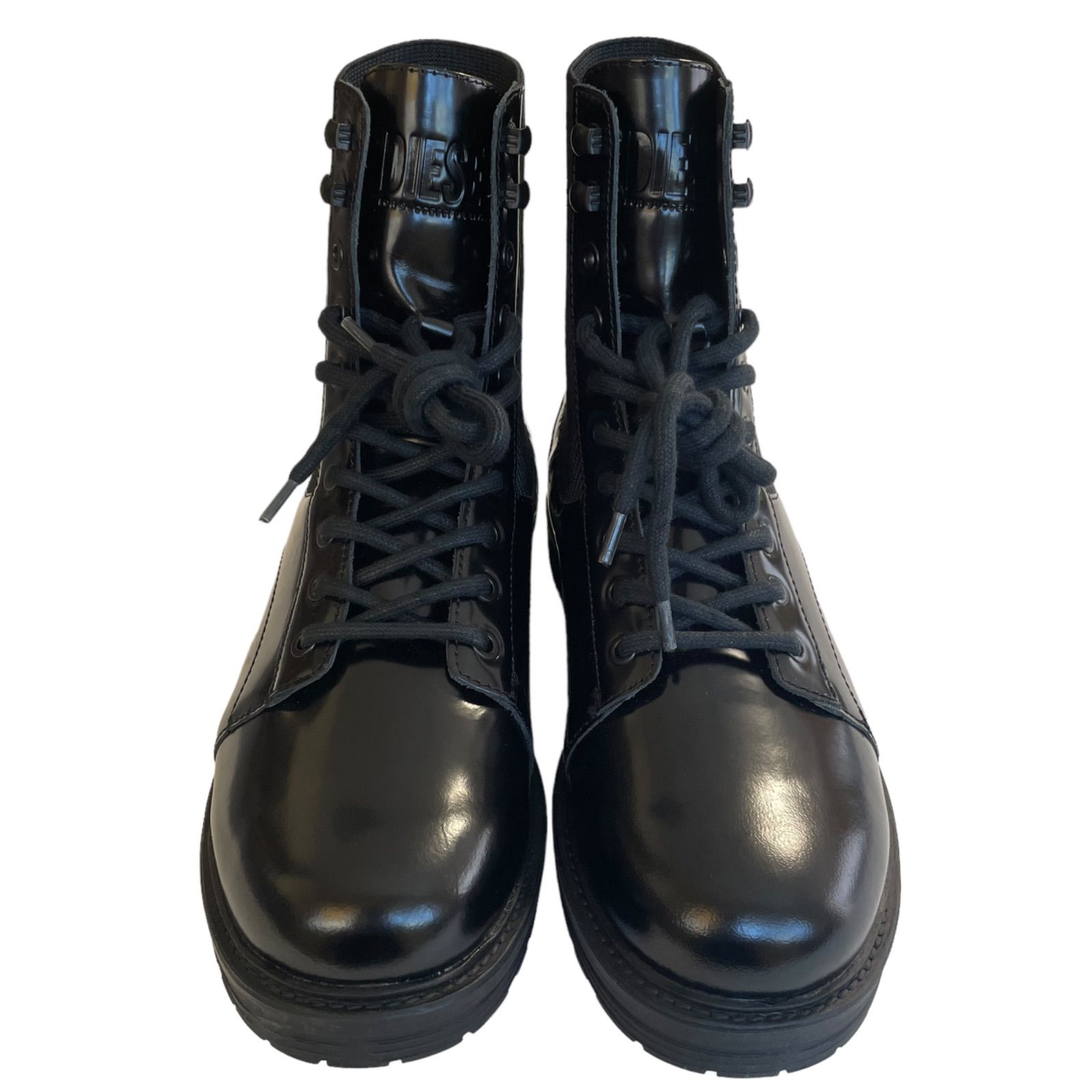 【未使用品】DIESEL ディーゼル ブラック サイドゴアブーツ バイク 箱付き DIESEL(ディーゼル) サイドゴアブーツ ブラック サイズ 26.5cm