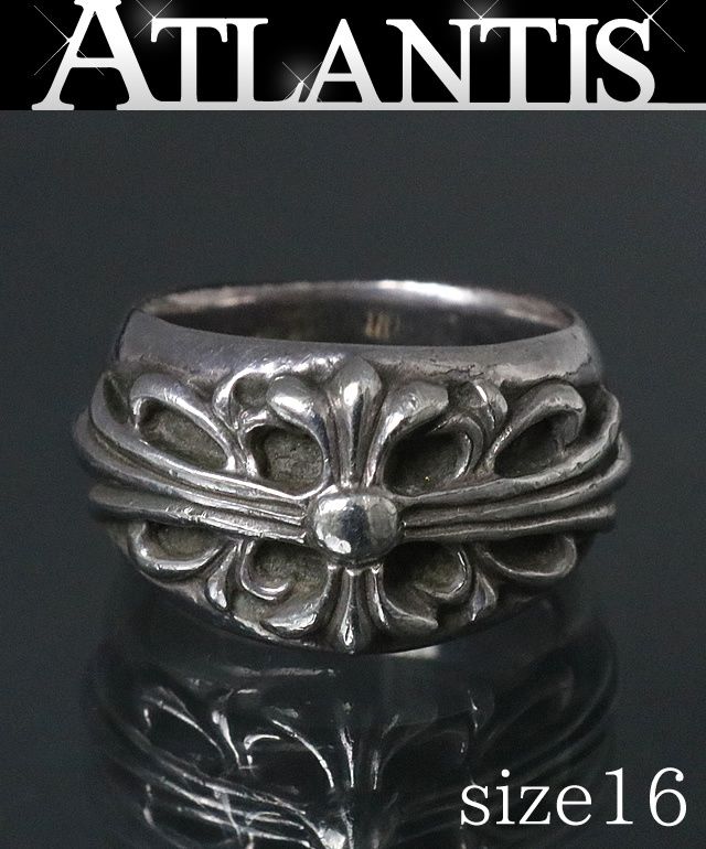 0401様　常連様価格　約19号  フローラルクロスリング　silver925 フローラルクロスリング シルバー925 メンズ シルバー リング