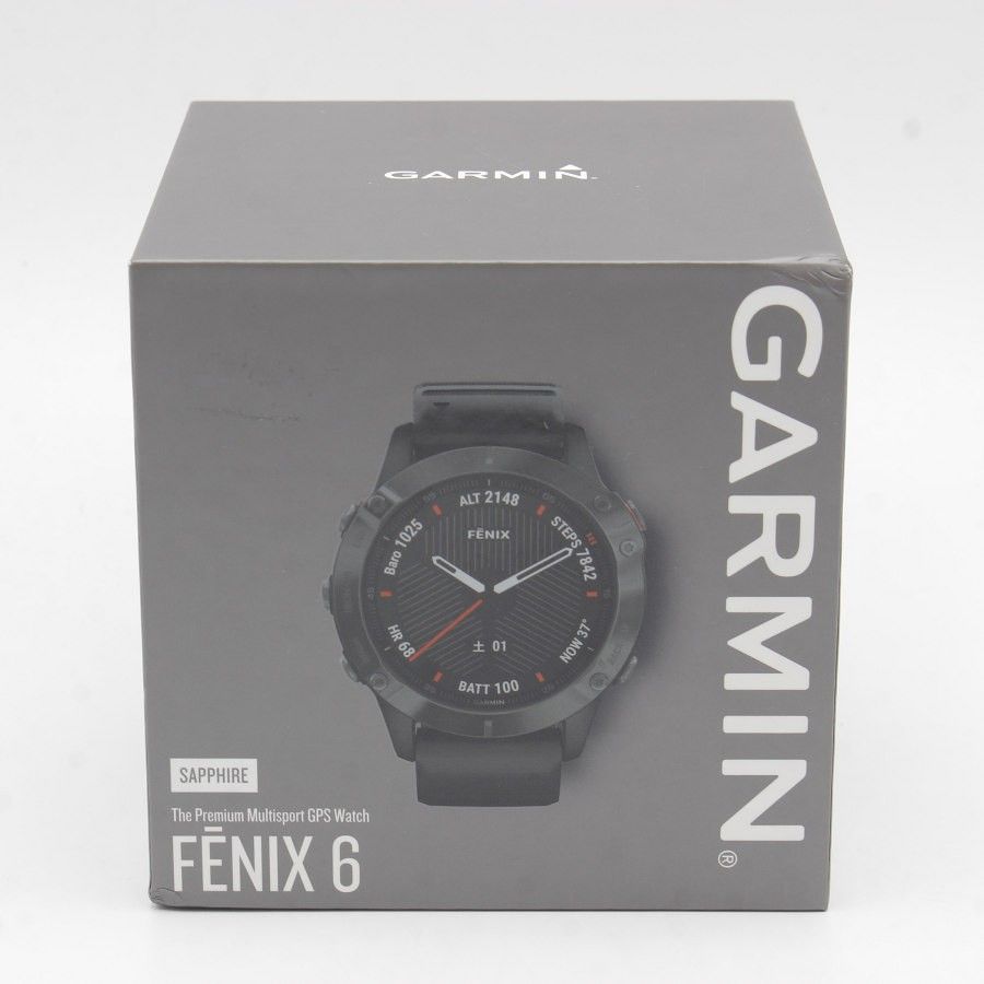 新品】GARMIN fenix 6 Sapphire Black 010-02158-43 スマートウォッチ フェニックス ガーミン 本体 - メルカリ