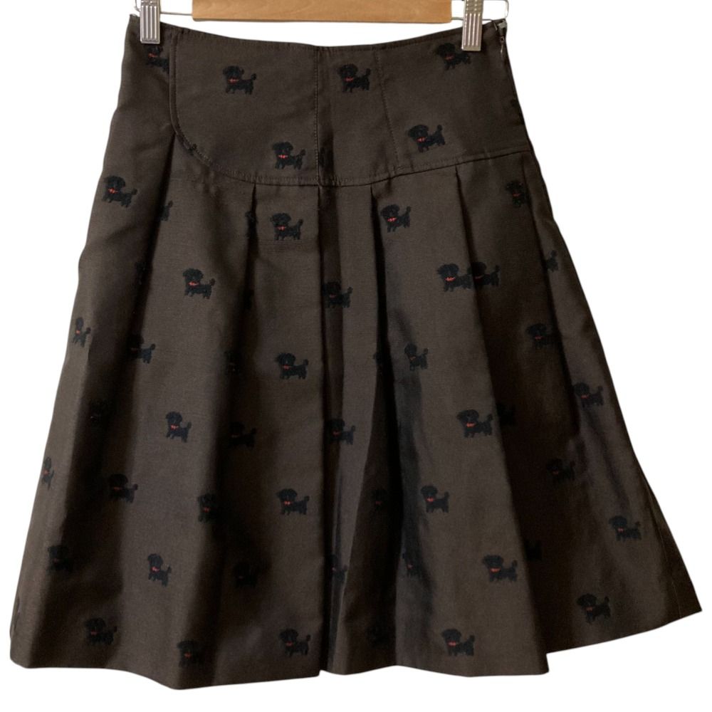 美品 M'S GRACY マーガレット モチーフ スカート ブラック 40 未使用品 エムズグレイシー M'S GRACY 317314 街モチーフ入り