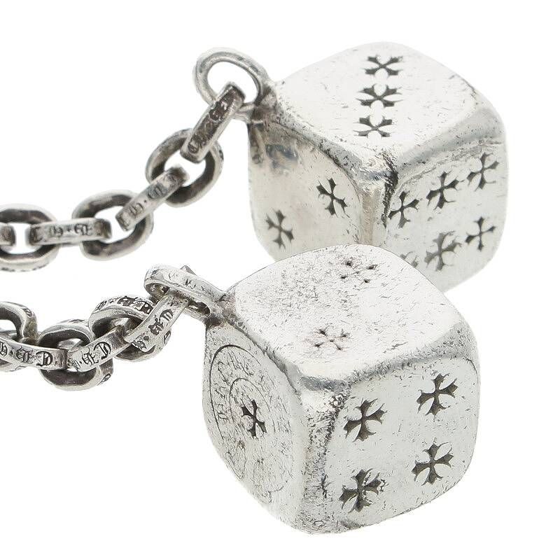 クロムハーツ DICE DBL/ダブルダイス シルバーキーチェーン メンズ