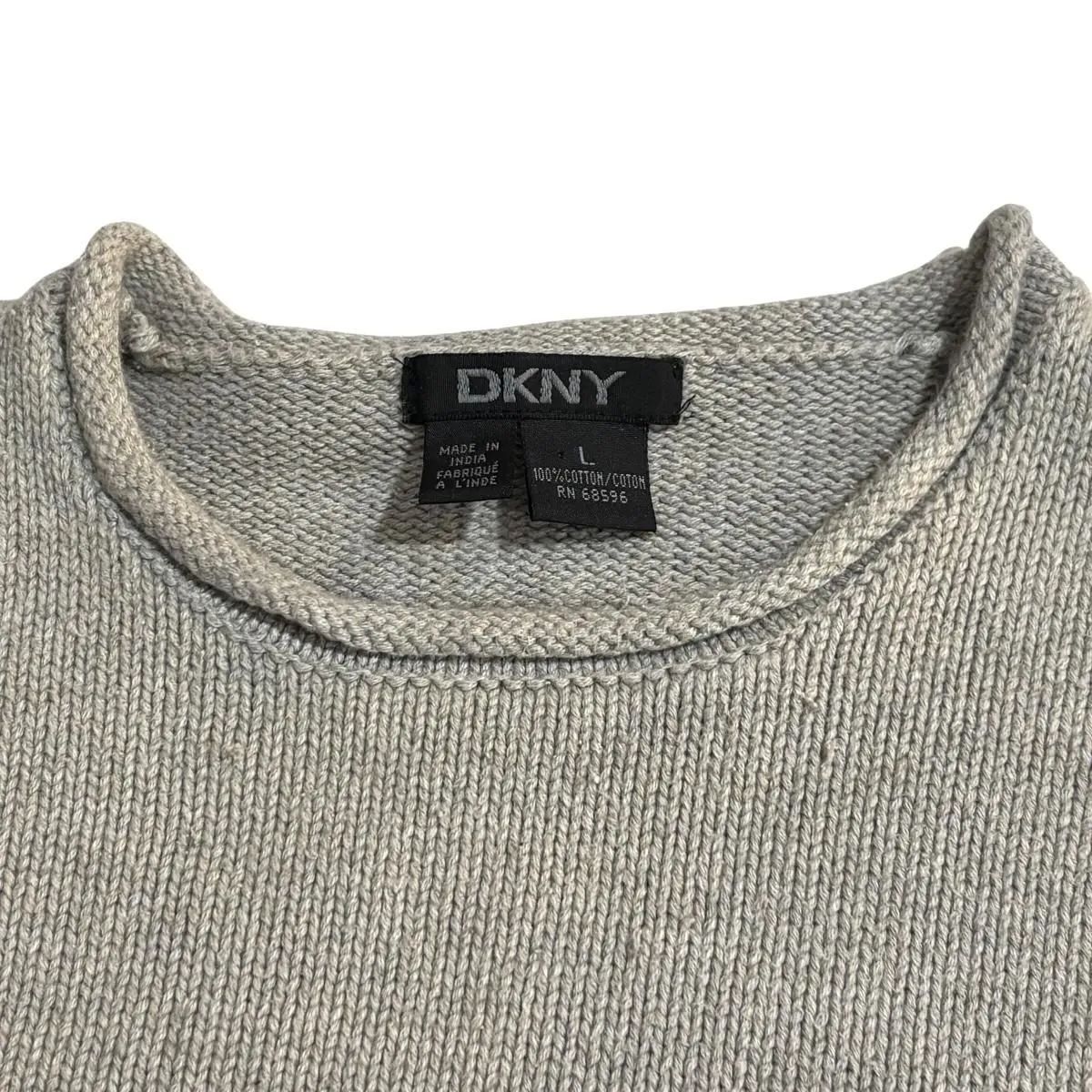 00s DKNY ROLL NECK COTTON KNIT ロールネックコットンニットセーター 